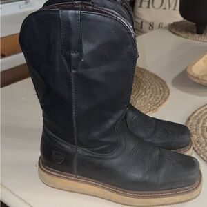 IUV Mens Brown Square Toe Cowboy Boots Size 7.5